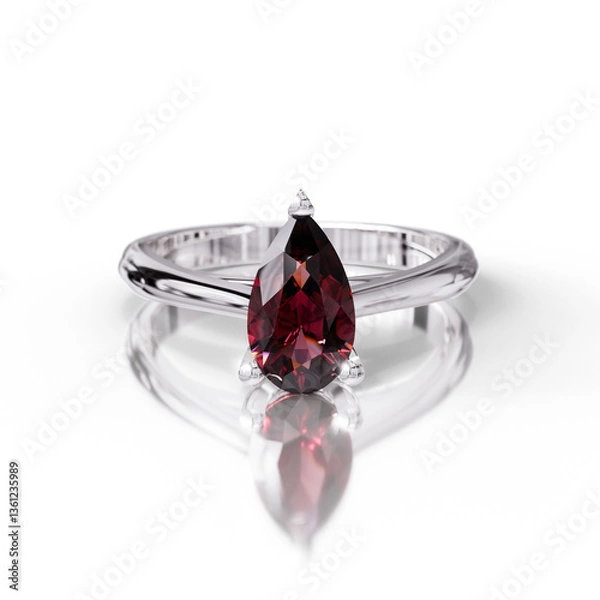 Obraz Simple and Elegant Solitaire Ring