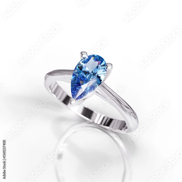Obraz Elegant Solitaire Ring for Special Occasions
