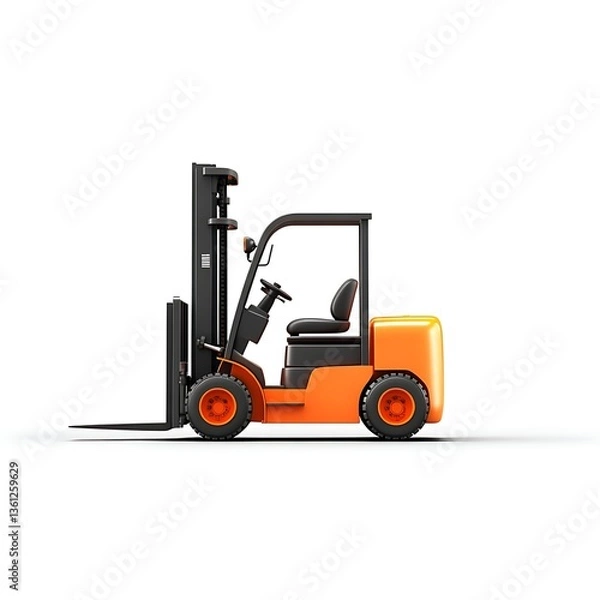 Fototapeta forklift 3D render
