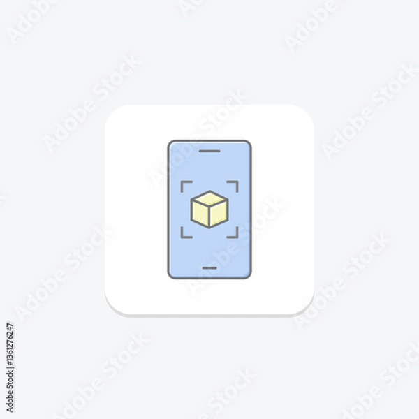 Fototapeta Augmented Reality Art, vector, pixel perfect, illustrator file