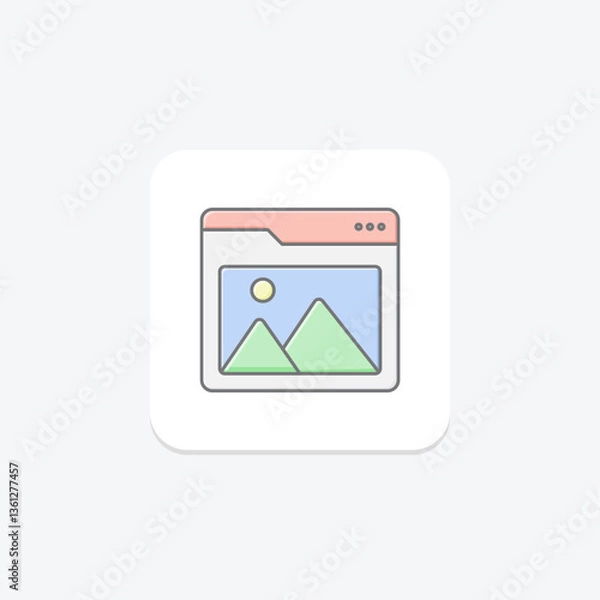 Fototapeta Web Art, vector, pixel perfect, illustrator file