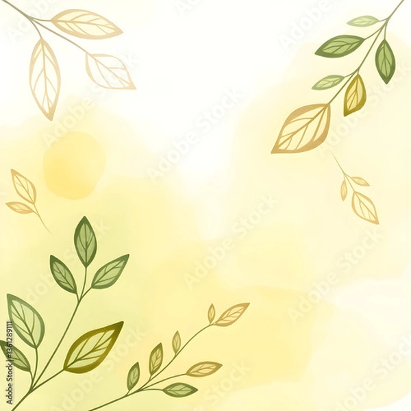 Obraz Leaf Whisper Background
