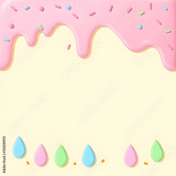 Obraz Sweet Frosting Background
