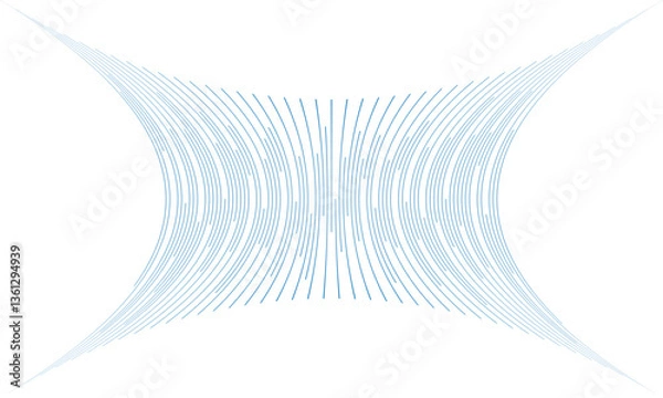 Fototapeta abstract blue thin irregular inflate line pattern suitable for background.
