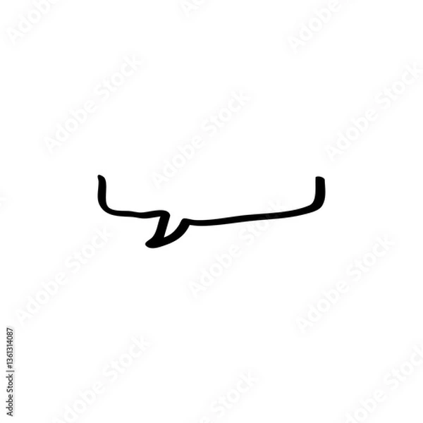 Obraz hand drawn speech bubble element