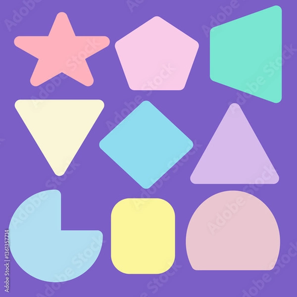 Obraz set of stickers