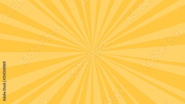 Fototapeta Abstract background with yellow sunburst pattern

