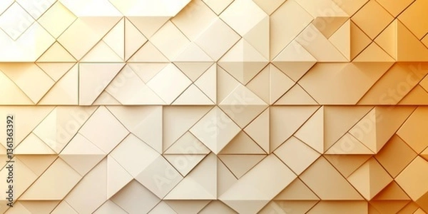 Obraz Abstract geometric background featuring triangles and squares in warm tones