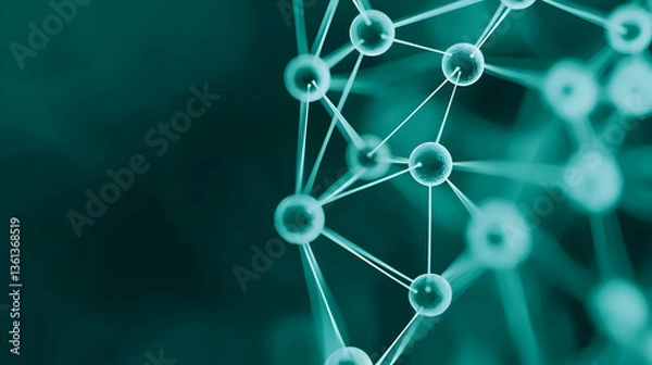 Obraz Blue technology background and abstract digital tech circle. copy space.