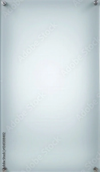 Fototapeta "Illuminated Clear Frosted Glass Surface: Translucent Quality Showcased for Placement Product"