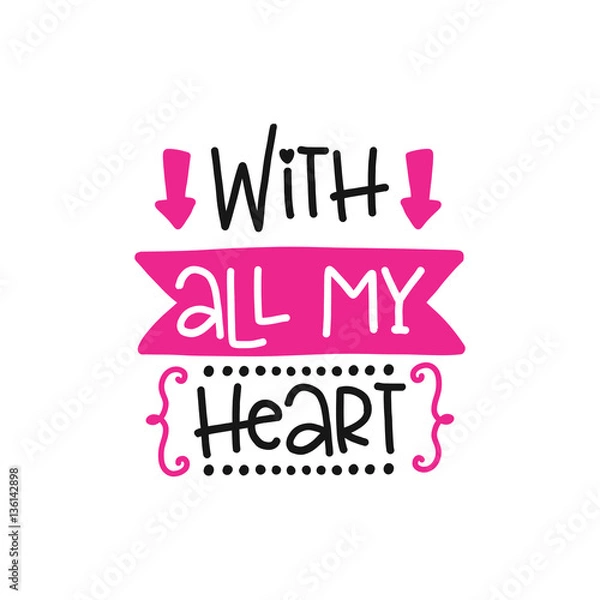 Obraz Vector poster with phrase