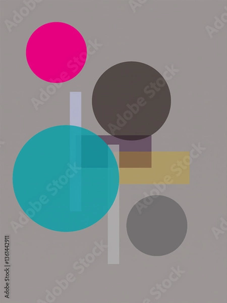 Fototapeta 幾何学模様4_ねずみ