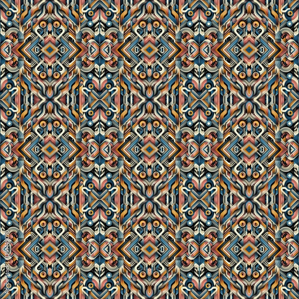 Fototapeta Abstract pattern for textile design