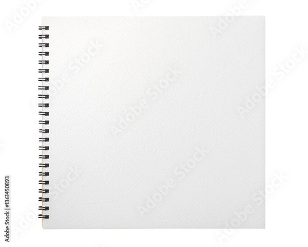 Fototapeta 正方形のスケッチブック。もしくはリングノート