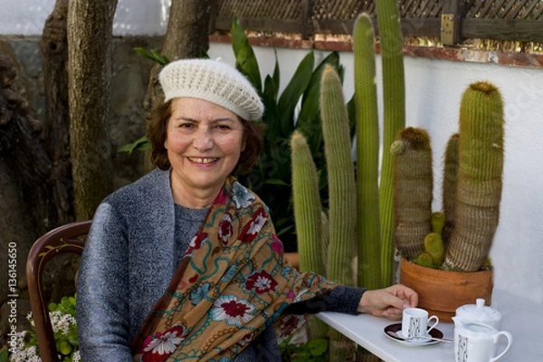 Obraz feliz con su te