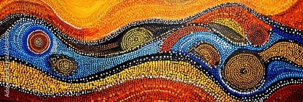 Obraz Exploring the Essence of Australian Indigenous Aboriginal Art 