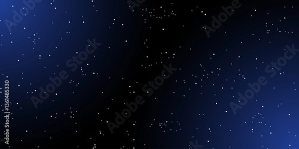 Fototapeta Space stars background. Universe star pattern with glowing stars. Night sky constellations. Vector illustration.