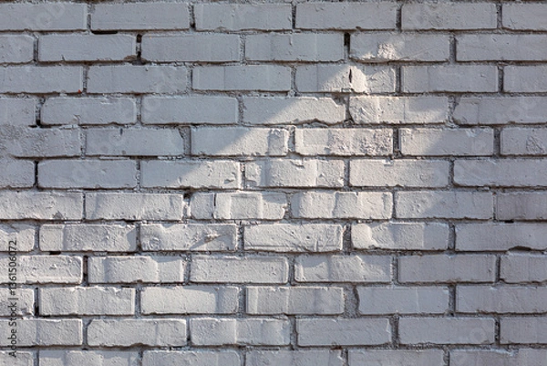 Obraz Abstract white brick wall textured background