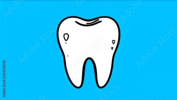Obraz white tooth 