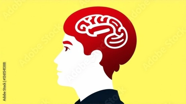 Obraz human head with question mark