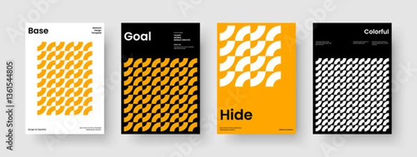 Obraz Geometric Flyer Template. Isolated Background Design. Modern Report Layout. Book Cover. Brochure. Poster. Banner. Business Presentation. Magazine. Leaflet. Handbill. Journal. Notebook