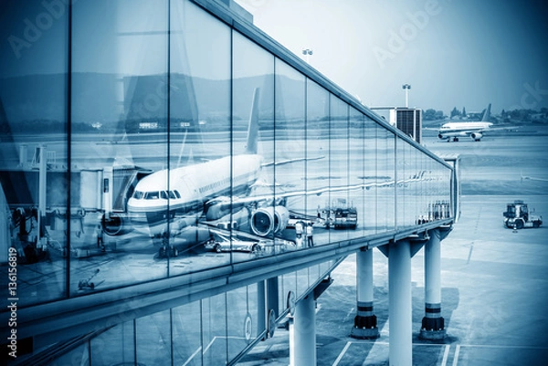 Obraz Busy airport pictures