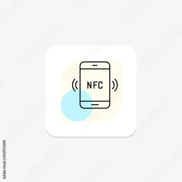 Obraz Nfc Tag, vector, pixel perfect, illustrator file