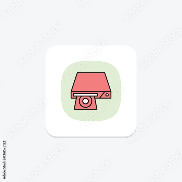 Obraz Dvd Player, vector, pixel perfect, illustrator file