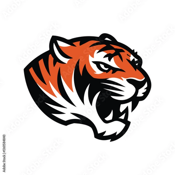 Obraz Tiger Head logo 