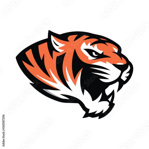 Obraz Tiger Head logo 