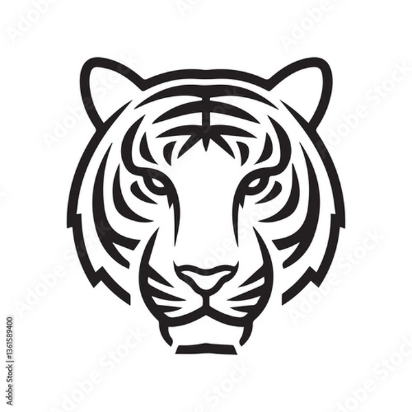 Obraz Tiger Head logo 