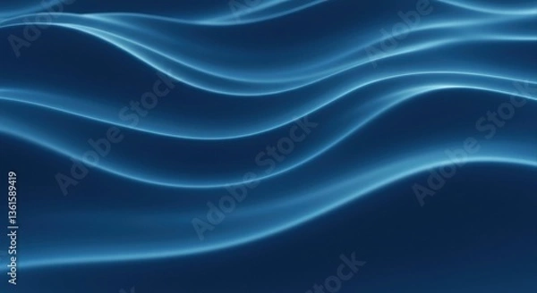Fototapeta Smooth blue wave design.