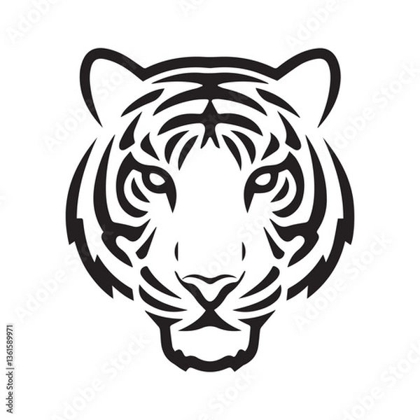 Obraz Tiger Head logo 