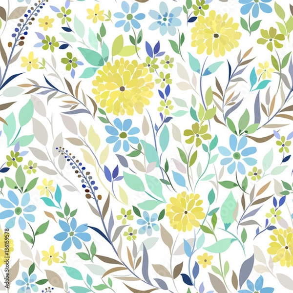 Obraz Letnia łąka kwiatowa