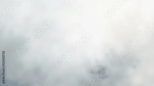 Obraz A misty and cloudy sky with a subtle gradient effect. Perfect for background usage in weather-related, tranquil, and natural-themed designs.