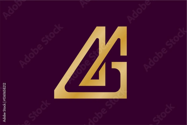 Obraz MG Luxury Monogram Logo