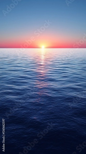 Obraz Serene Ocean Sunset Horizon