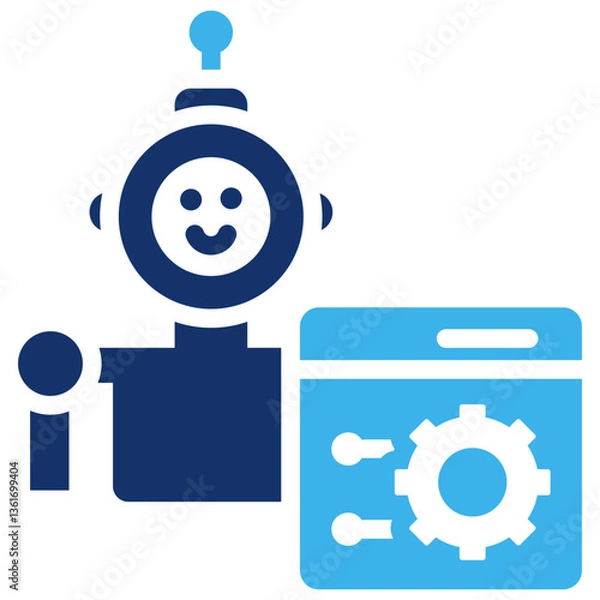 Fototapeta Robot Control Icon