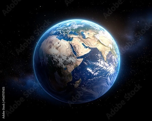 Obraz Earth with Space, Planet, and Globe.