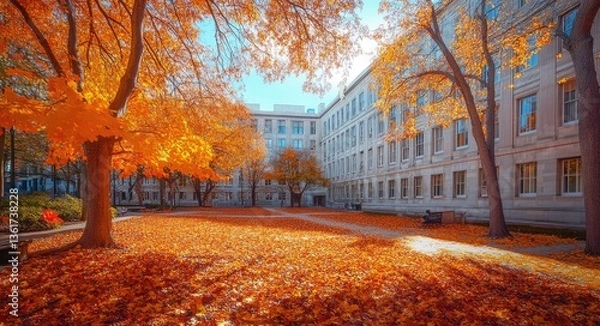 Fototapeta Massachusetts Institute Of Technology. University Campus in Boston, Massachusetts - Educational Institution in New England