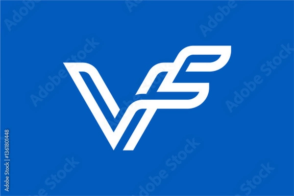 Obraz VF Monogram Monoline Logo