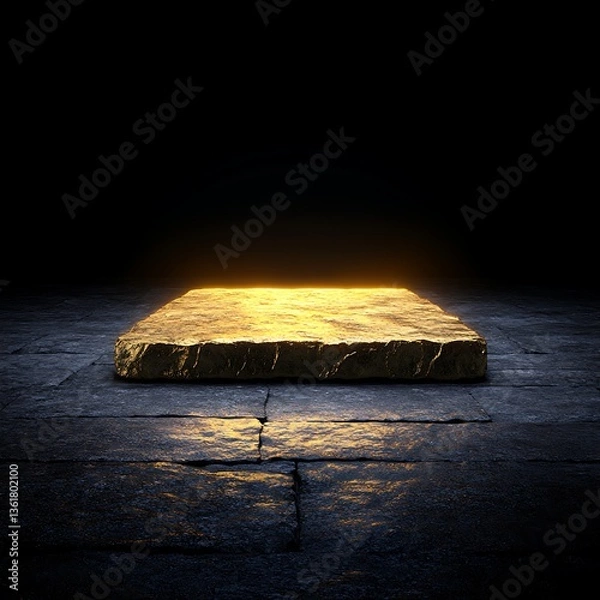 Fototapeta Gold Platform Display