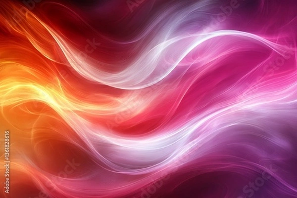 Fototapeta Abstract swirls of vibrant colors blend seamlessly in a captivating display of light and movement