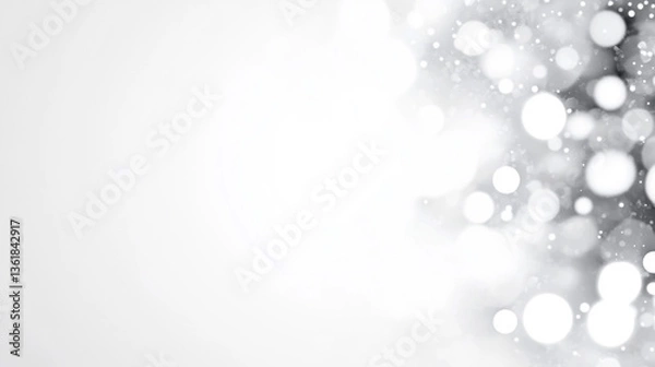 Fototapeta Abstract White Bokeh Light Background