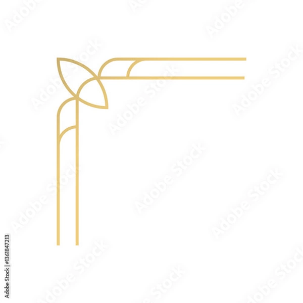 Fototapeta Elegant Corner Line