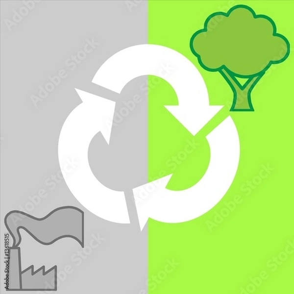 Obraz nature vs pollution