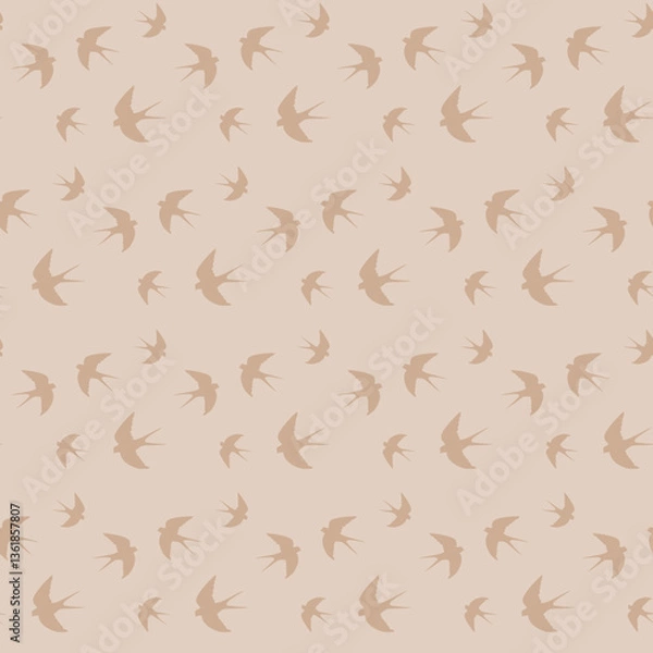 Fototapeta Seamless pattern with birds
