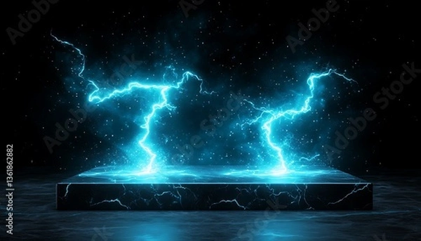 Obraz Electric Marble Display Stage