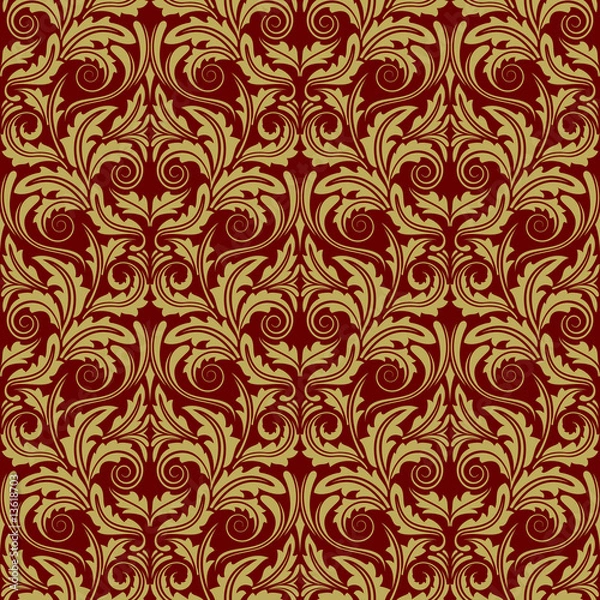 Obraz Gold seamless wallpaper