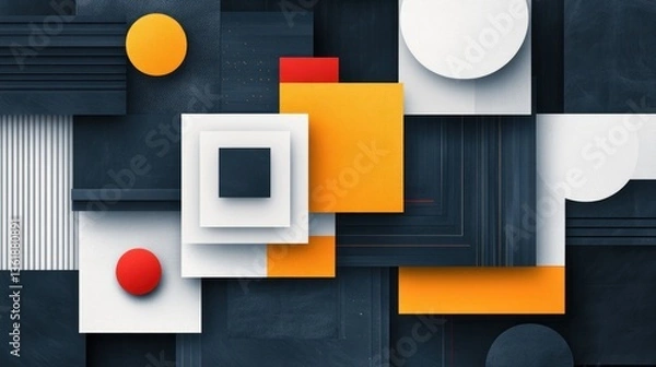 Fototapeta Abstract geometric shapes